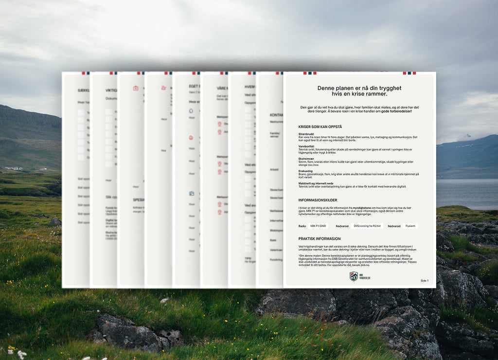 Beredskapsplan for familien