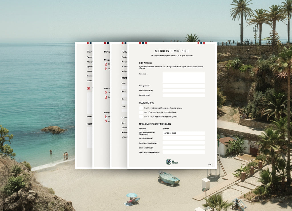 Sjekkliste reise 